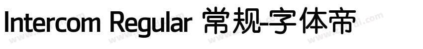 Intercom Regular 常规字体转换